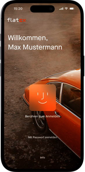 Sicherheit durch TouchID oder FaceID